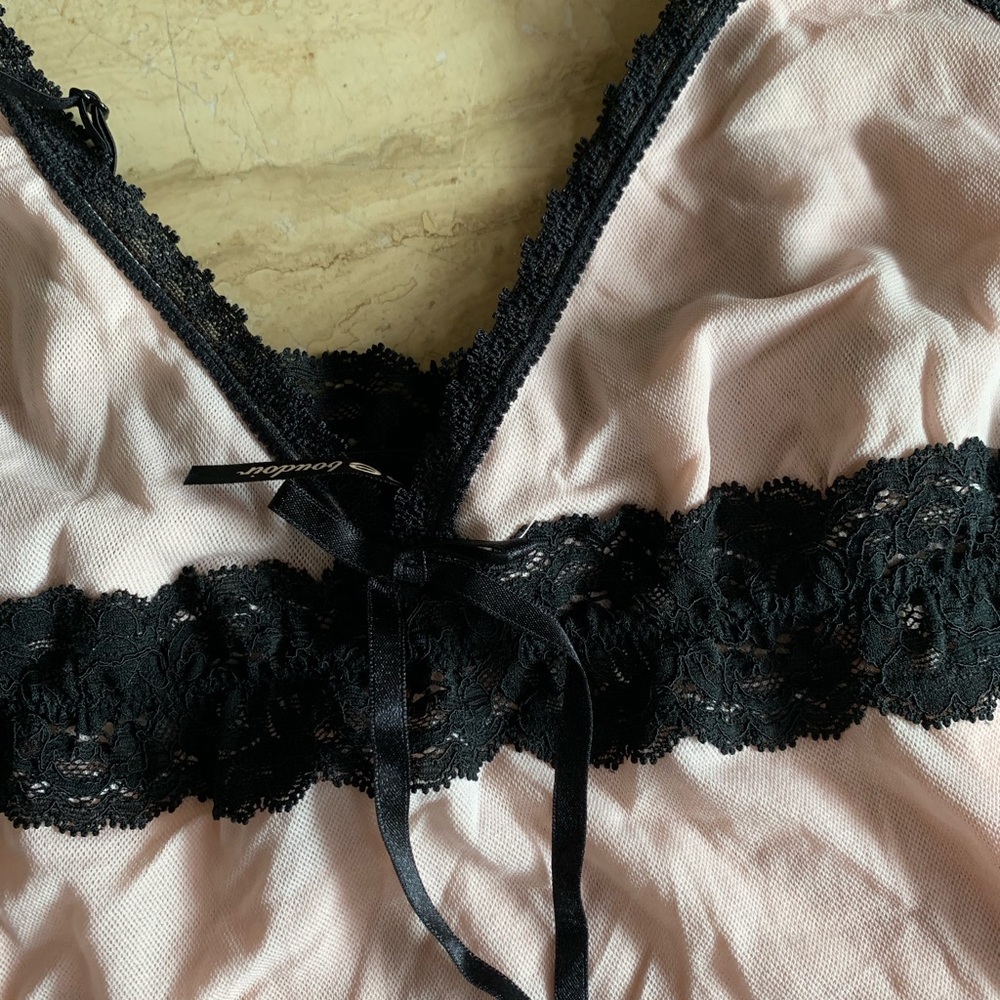 Bebe boudoir babydoll thong lace thong - Picture 3 of 8